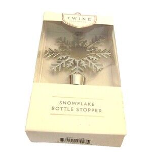 Twine Living Snowflake Bottle Stopper Zinc Alloy New